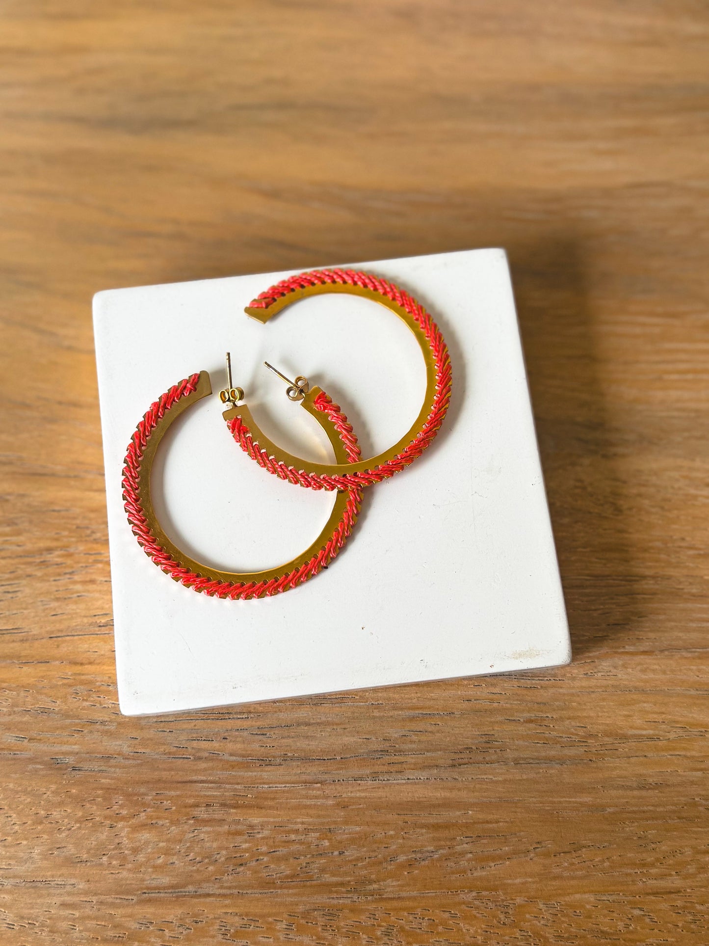 Embroided hoops