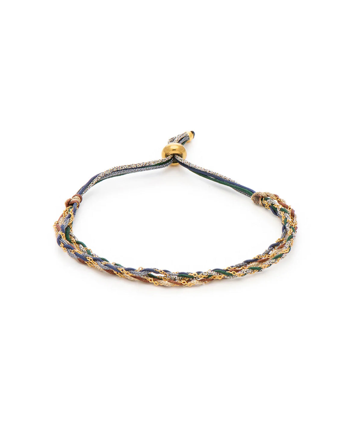 Golden mesh bracelet