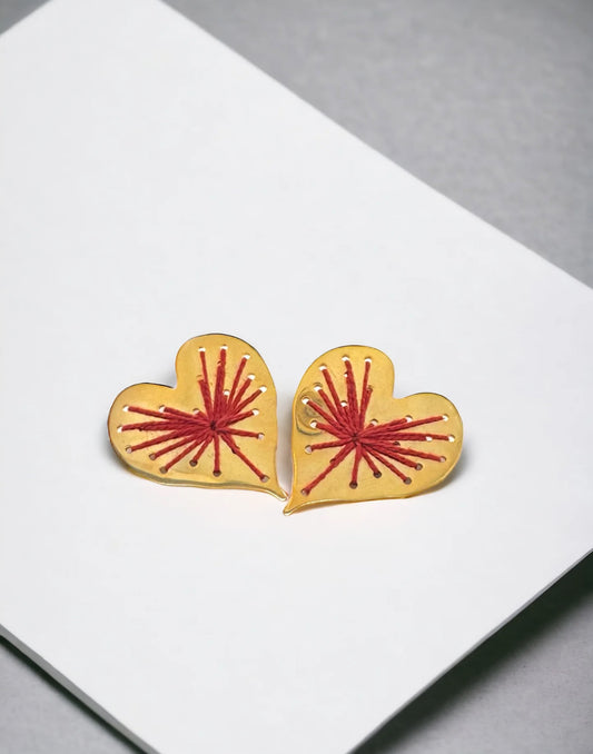 Embroided heart