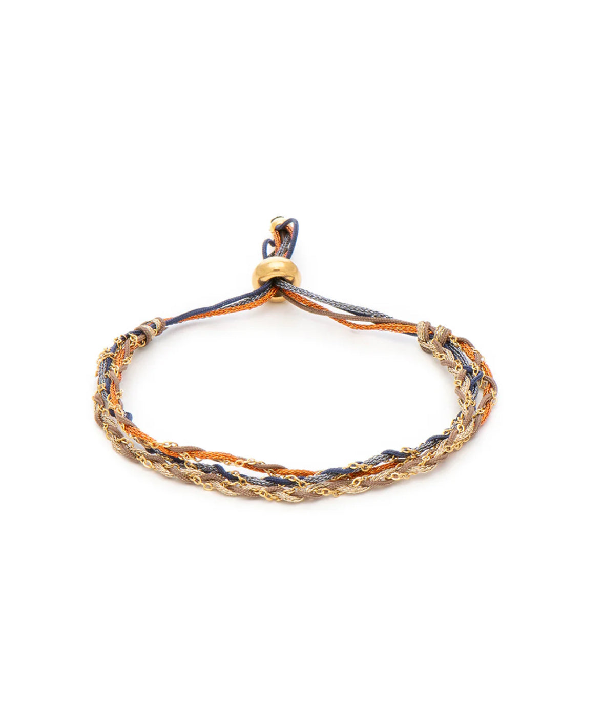 Golden mesh bracelet
