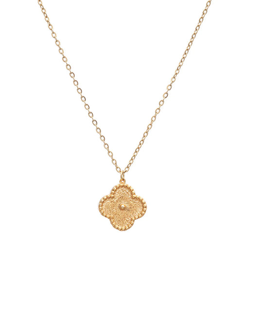 Gold flower necklace