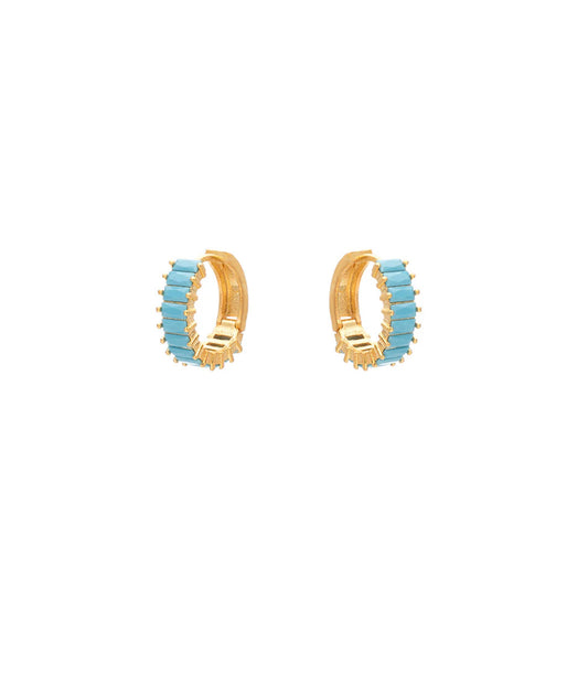 Turquoise hoops
